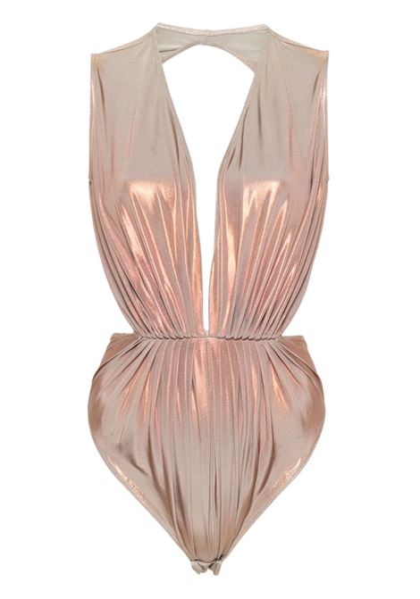 Body Gia lamé in rosa di Rick owens lilies - donna RICK OWENS LILIES | LI01D6150GVIDEG123D